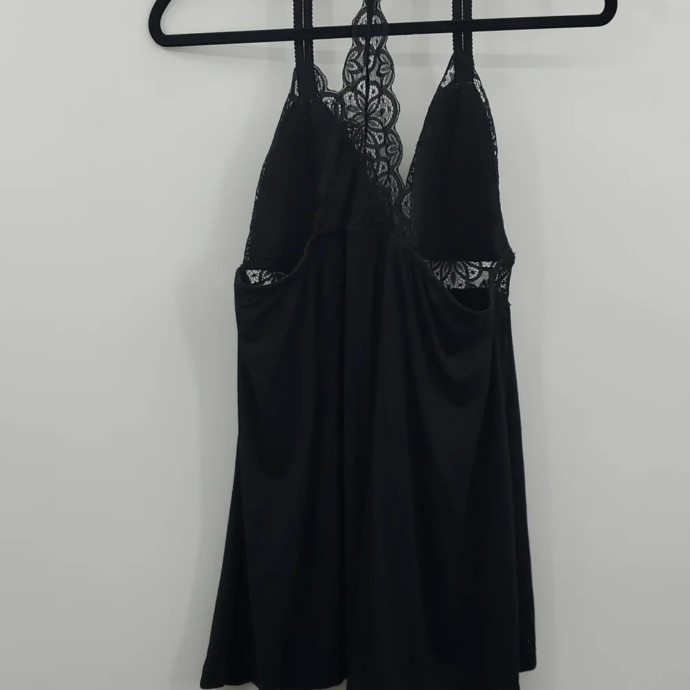 Daisy Fuentes Women  Chemise Teddy Babydoll Soft Stretch Mother Day Black Sz 1X - Picture 9 of 17